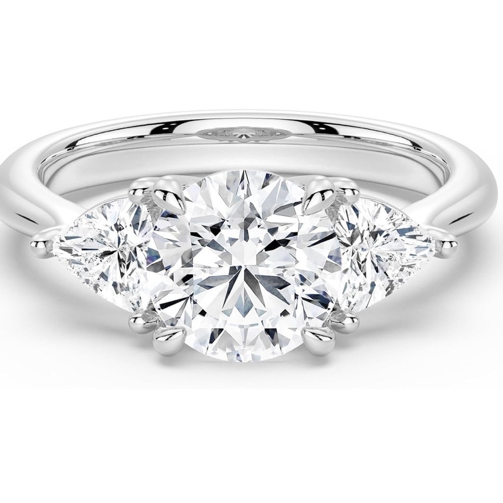 MSBlue Moissanite Ring Size 6
